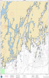 NOAA Nautical Chart 13293: Damariscotta, Sheepscot and Kennebec Rivers; South Bristol Harbor; Christmas Cove